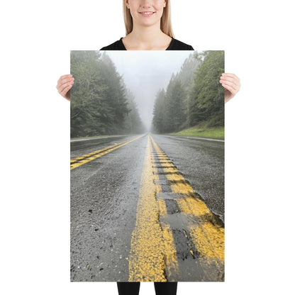 Fog-Enshrouded Redwoods Poster