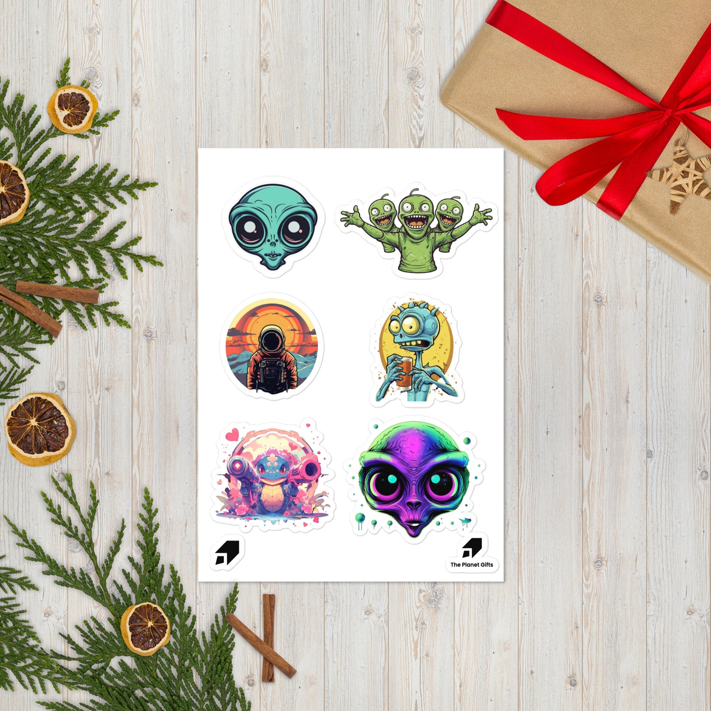 Alien Sheet Sticker Collection (Die-Cut)