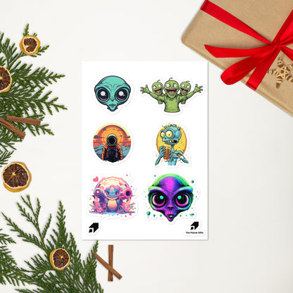 Alien Sheet Sticker Collection (Die-Cut)