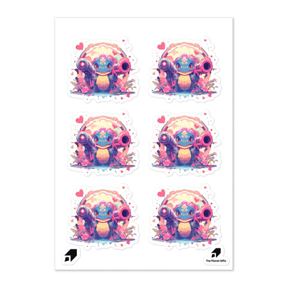 Plasma Turtle Sticker Sheet