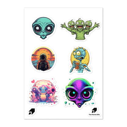 Alien Sheet Sticker Collection (Die-Cut)