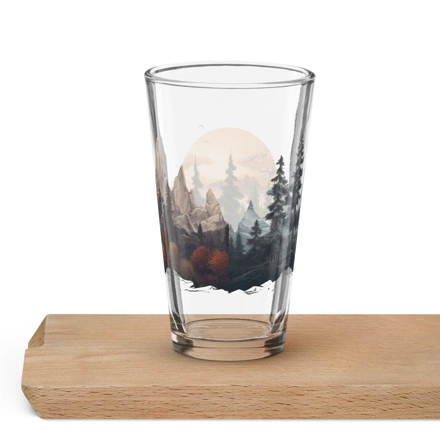 Nature's Silhouette Shaker Pint Glass