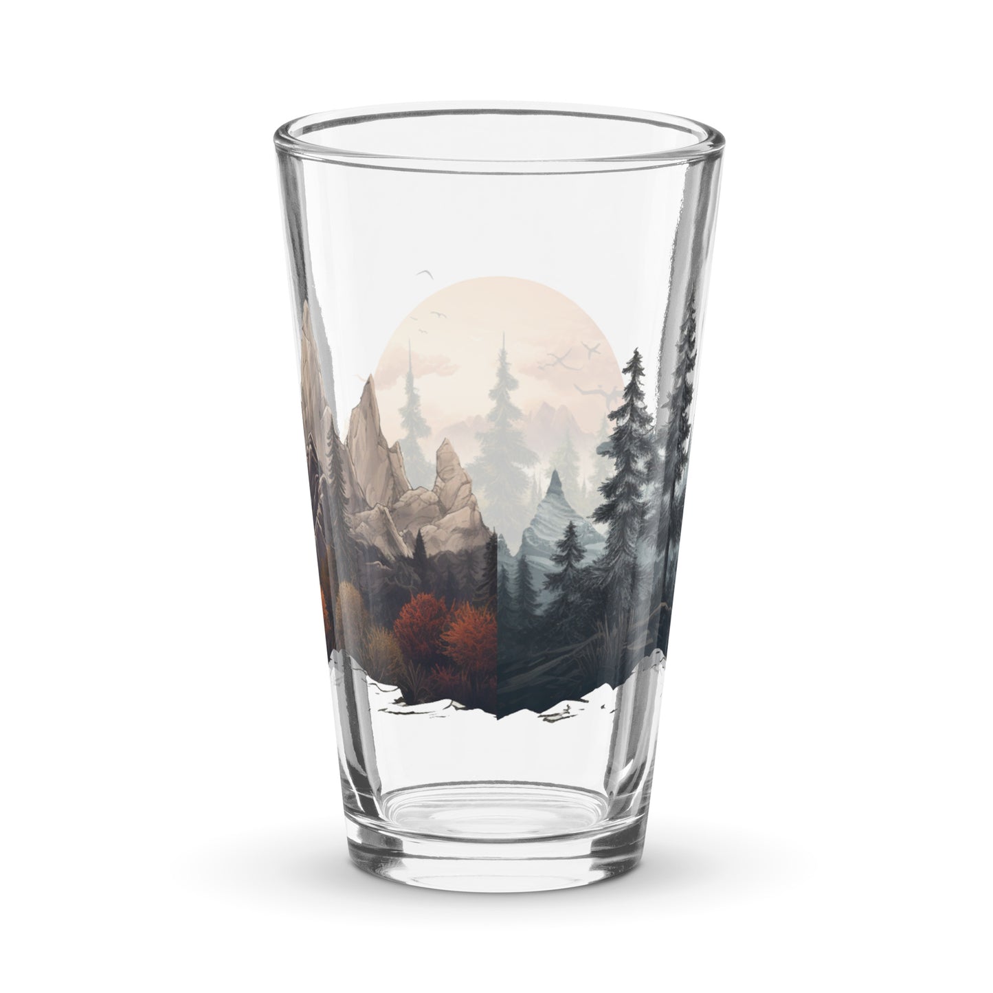 Nature's Silhouette Shaker Pint Glass