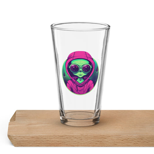 Alien Chad Shaker Pint Glass