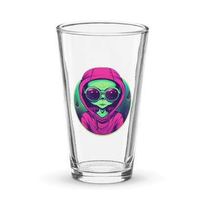 Alien Chad Shaker Pint Glass