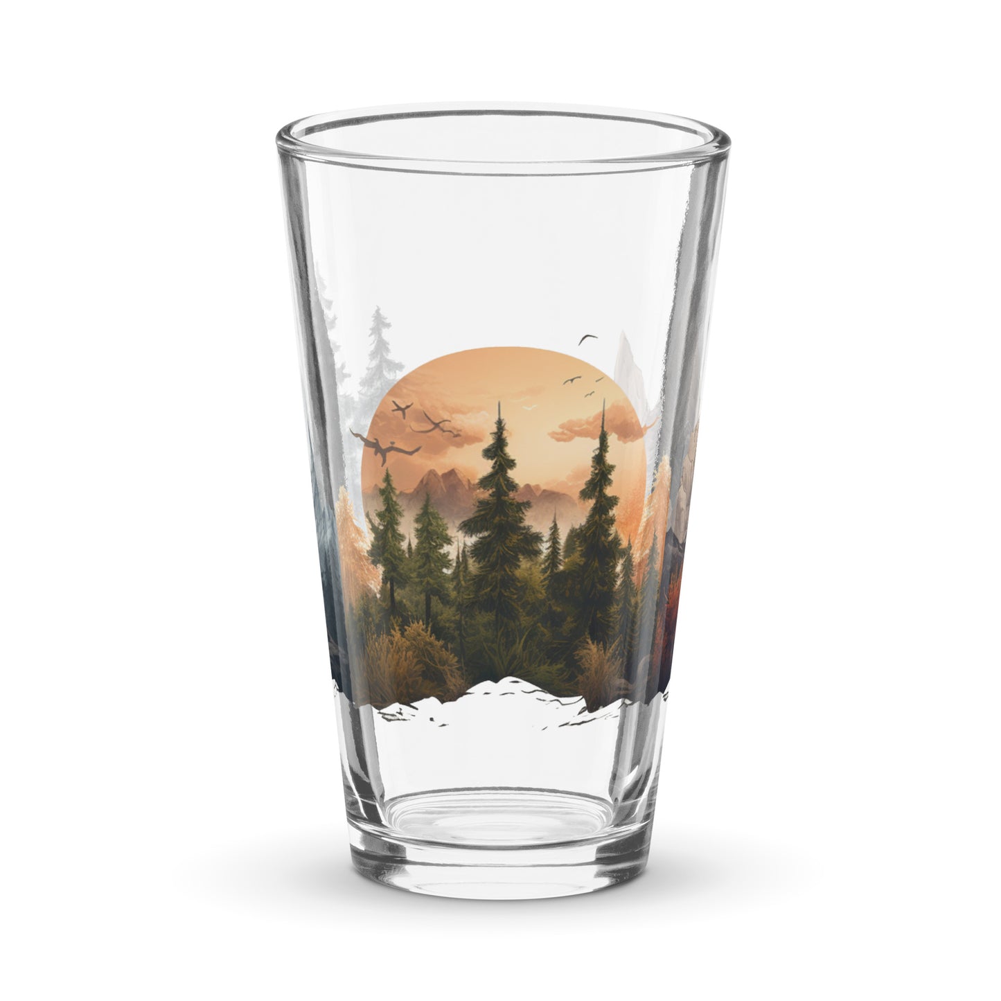 Nature's Silhouette Shaker Pint Glass