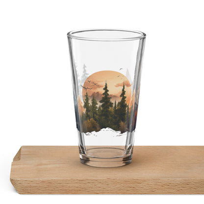 Nature's Silhouette Shaker Pint Glass