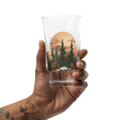 Nature's Silhouette Shaker Pint Glass