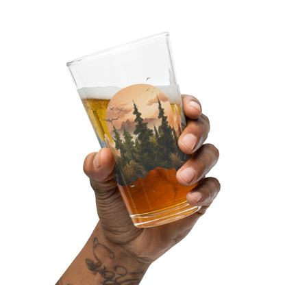 Nature's Silhouette Shaker Pint Glass