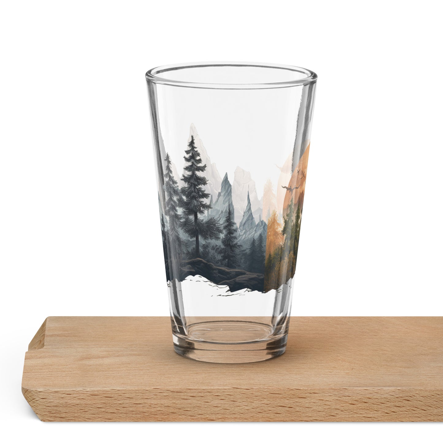 Nature's Silhouette Shaker Pint Glass